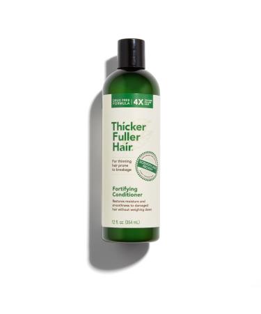 Thicker Fuller Hair Fortifying Conditioner - Moisturizing Conditioner for Women - Lightweight Natural Formula - Hair Smoothing Conditioner - 12 oz 12 Fl Oz (Pack of 1)