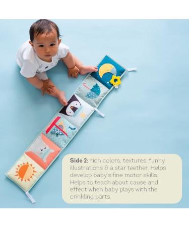 Black & White High Contrast Baby Activity Book for Newborns | Infant Sensory Toys | Soft Cloth Book for Tummy Time | Textured Fabric & Crinkling Shapes | 0-12 Months - Buy Online on GoSupps.com