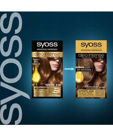 Syoss Oleo Intense Hair Dye 6.80 Walnut Blonde 115ml - Buy Online on GoSupps.com