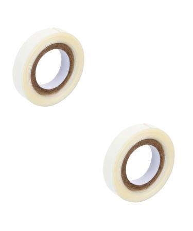 Angoily 2 Rolls Wig Film Women Wig Tape Clear Duct Tape Hair Extension Wig Tape Lace Tape for Wigs Hat Wigs for Women Lacefront Wigs Lace Wigs Ladies Wigs White Miss Front Lace Glue Paper