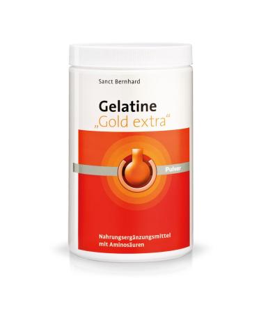 Sanct Bernhard Gelatine Gold Extra with specially developed collagen hydrolysate 525 g 525 g (1 pack) - Buy Online on GoSupps.com