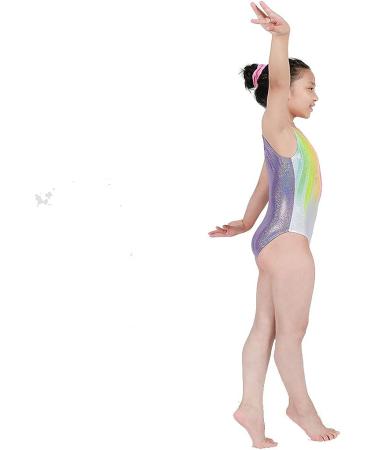 ZIZI Sparkle Rainbow Gymnastics Leotard for Girls 7-8Years - Athletic One-piece Dancewear - Buy Online on GoSupps.com