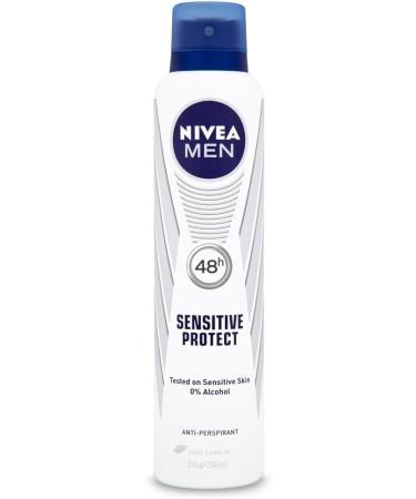 Nivea Men Sensitive Protect 48h Anti-Perspirant Deodorant Spray Avacado 250 ml 1 g (Pack of 1) - Buy Online on GoSupps.com