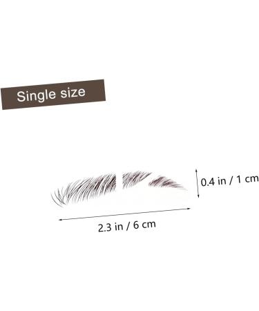 FRCOLOR 18 Pcs Eyebrow Stickers Waterproof Stickers False Eyebrows Stickers Artificial Eyebrow Tattoos Tool - Buy Online on GoSupps.com