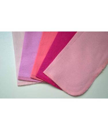 1 Ply Solid Flannel 8x8 Inches Set of 5 in Pink and Purple Shades - Buy Online on GoSupps.com
