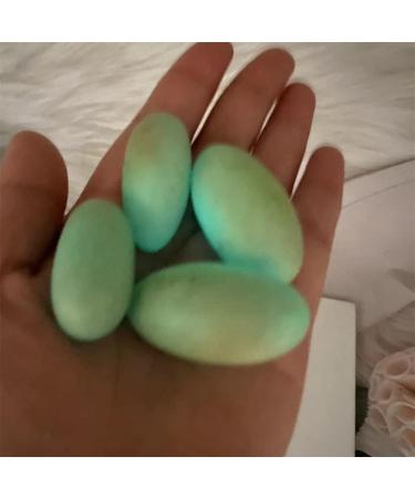 1pcs Natural Stones Luminous Oval Stone Raw Gemstone Glow in The Dark Stone Crystal Rough Stone Specimen Minerals - (Size: 20-40g) Full of Texture - Buy Online on GoSupps.com