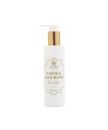 Art of Vedas Natural Face Wash Rose and Olive - 200ML Hydrating and Rejuvenating Ayurvedic Skincare Cleanses and Nourishes with Natural Rose and Olive Oils for Soft Radiant and Glowing Skin