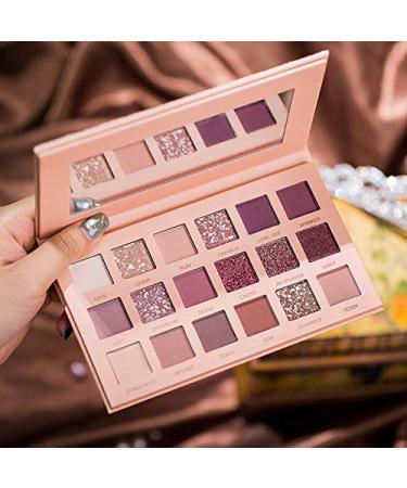 18-COLOR Nude Eyeshadow Palette - Blendable, Long-lasting Shimmer & Matte Shades - Buy Online on GoSupps.com