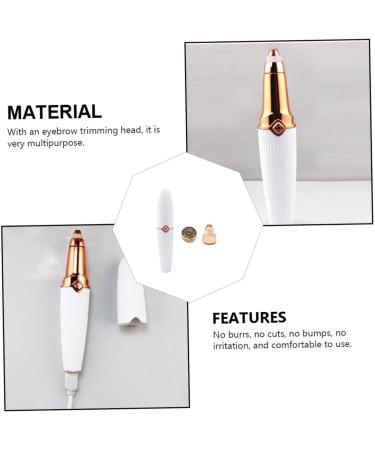 COLLBATH 1 Piece Ladies Hair Removal Device Electronic Multifunction Shaver with Eyebrow Trimmer White Durable Ergonomic Design for Effective Hair Removal - Buy Online on GoSupps.com