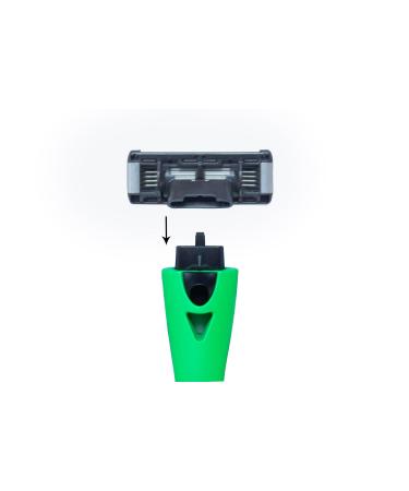 Buy Durable Men's Razor with Stainless Steel Blade Dual Lubrication Precision Trimmer & 17 Cartridges - Best for Comfortable Shaving - Buy Online on GoSupps.com