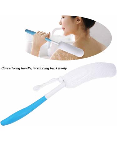 Long Handle Shower Brush for Elderly - Gentle Exfoliating Sponge Back Scrubber for Easy Showering & Cleaning - Buy Online on GoSupps.com