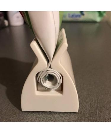 RAYNAG 2 Pack Bathroom Rolling Tube Toothpaste Squeezer Dispenser - White - Buy Online on GoSupps.com