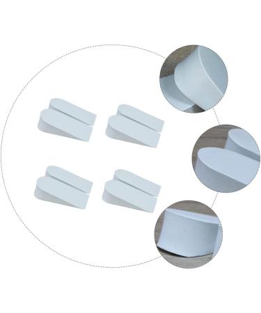 NOLITOY Invisible Heel Inserts - 8 Pairs Height Increasing Foam Cushions for Comfort and Support - Ideal for Students - White - Buy Online on GoSupps.com