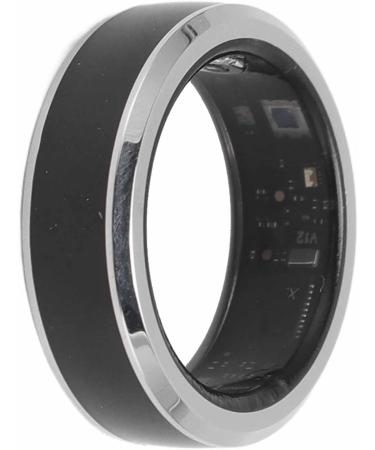 Smart Health Ring 316 Stainless Steel and Ceramic Temperature Detection Health Tracker Smart Ring Black with APP for Sleep Monitoring (9#) 11# - Buy Online on GoSupps.com
