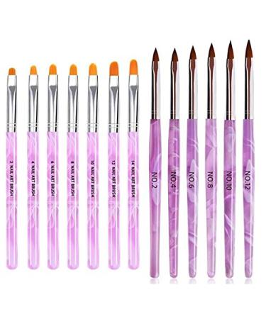 Smatime 13-Piece Nail Art Brush Set | Professional Gel & Acrylic Brushes for Salon Nail Care & DIY Designs - Buy Online on GoSupps.com