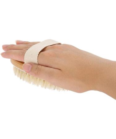 Sonew Long Stem Bathing Brush | Shower Peeling Cellulite Scrub | Removable Bamboo Grip & Soft Bristles for Men & Women - Buy Online on GoSupps.com