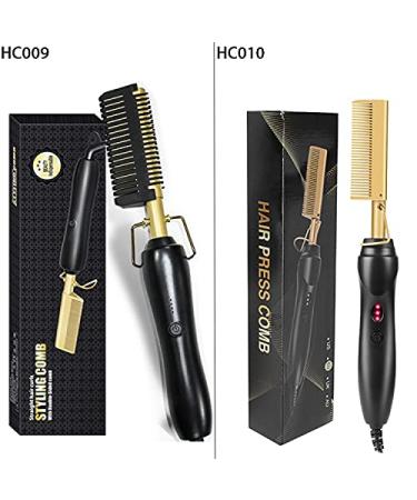 2-in-1 Hot Hair Brush & Straightener | Electric PTC Heating Curler + Dryer for Home Use - Buy Online on GoSupps.com