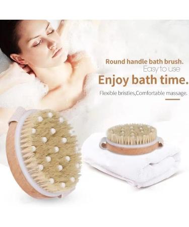 Daailoktau Natural Bristle Body Brush for Exfoliation and Cellulite Massage - Buy Online on GoSupps.com