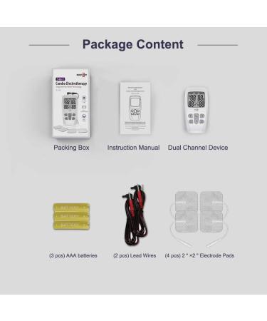 Trendmedic TENS-EMS-Massage Plus R-C4D Electro-Stimulation Device | 22 Programs for Pain Relief | Buy Internationally - Buy Online on GoSupps.com