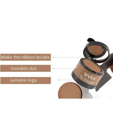 SEVICH Instant Hairline Shadow Powder - Grey Hair Root Concealer for Thinning Hairline, Eyebrows & Beard - Windproof & Sweatproof - Light Brown - Buy Online on GoSupps.com