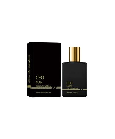 VEFSU Man Perfume Eau de Parfum With Lavender Agarwood Body Long Lasting Perfume Gift For Men 50ml (Black One Size) One Size Black