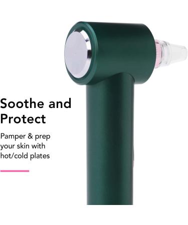 Fancii Clara 4-in-1 Pore Cleaner Vacuum - Rechargeable Blackhead Remover with Exfoliation Tips, Suction Nozzles, Compress, and Light Therapy (Green) - Buy Online on GoSupps.com