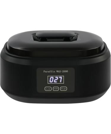 Bain de paraffine pour mains et pieds avec cran tactile LED capacit de 3 4 l chauffage rapide et protection contre la surchauffe pour les mains les soins des pieds et la fabrication de bougies Noir - Buy Online on GoSupps.com