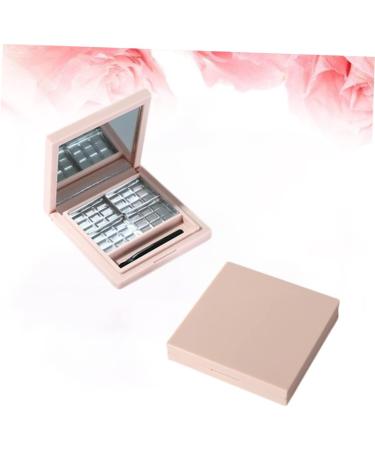 Angoily 6 Pcs Lip Balm Lotus Tealight Candle Holder Empty Eye Shadow Pallet Eye Shadow Box Square Platen 1 count (Pack of 1) Pinkx3pcs - Buy Online on GoSupps.com