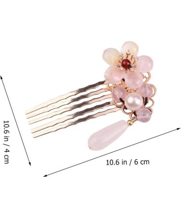 Didiseaon 1pc Hair Comb Hair Accessories Pearl Hair Decorations Crystal Hair Comb Crystal Headpiece Bridal Hair Clip Flower Hair Clips for Women Wedding Bride Glass Bangs Comb - Buy Online on GoSupps.com