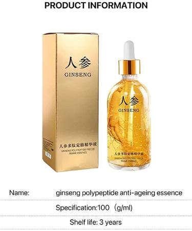 Ginseng Gold Polypeptide Anti-Ageing Essence Ginseng Serum-Ginseng Anti-Wrinkle Essence Ginseng Anti Ageing Serum For Tightening Sagging Skin Reduce Fine Lines (2PCS) - Buy Online on GoSupps.com