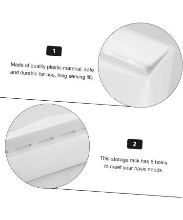 Beaupretty 6 Tweezers Display Stand Show Rack with Cover Blue Hair Accessories Wedding Travel Accesories Irish Accessories for Women Tweezers Rack Storage Rack Eyelash White Plastic 15x6.2cm White - Buy Online on GoSupps.com