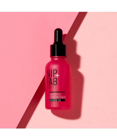 Nip + Fab Salicylic Acid Concentrate Extreme 2% | Salicylic Acid Serum | Niacinamide | BHA Acid | Vitamin B3 | Smoothing | Pore Minimizing | 30 ml - Buy Online on GoSupps.com