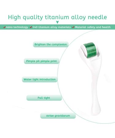 Derma Roller 0.5mm Needles For Face & Body Derma Roller Titanium Alloy 540 Micro Needles Roller Skin Care for Wrinkles Anti Ageing Pigmentation Scar Removal Professional Derma Needling - Buy Online on GoSupps.com