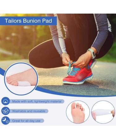 Anggrek Original Tailors Bunion Pads - 6 Soft Gel Hallux Valgus Protectors for Men & Women - Bunionette Toe Spreaders & Shields - Buy Online on GoSupps.com