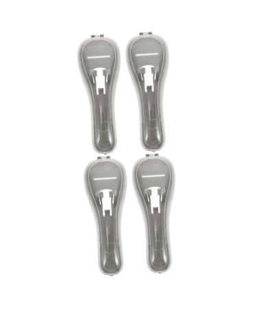 Healvian 4 pieces of razor storage box etuis for safety razor Razor Razor Protection cover razor protective box razor case holder for safety razor portable razor holder stk grayx2st 16.5x6cmx2pcs