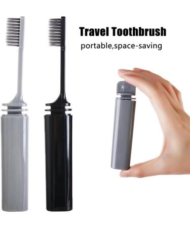 Vctitil 6pcs Travel Toothbrush Set - Portable Bamboo Charcoal Soft Hair for Adults | Ideal for Oral Hygiene & Hotel Use - Buy Online on GoSupps.com