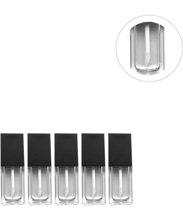 Mipcase Lot de 5 Tubes de Gloss L vres Plats 8-10 Ml Flacons L vres Noirs Mat riaux Solide Transparents pour Maquillage Portable et Remplissage Facile - Buy Online on GoSupps.com
