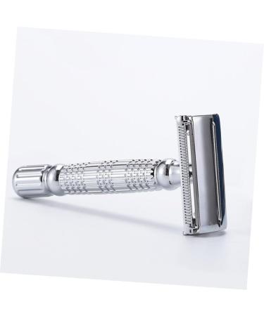FOMIYES Stainless Steel Safety Razor - Manual Shaver with Double Blade Chrome-Plated Double-Sided Holder for a Superior Shaving Experience - Buy Online on GoSupps.com