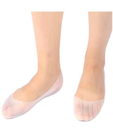 1 Pair Moisturizing Silicone Sock Full Length Moisturizing Socks Cracked Feet Care Protector Soft Silicone Gel Spa Deep Moisturizing Full Foot Socks for Corns Calluses Cracked Bunions Blister(L)