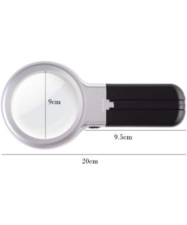 Glass Foldable Handheld Desktop Dual Use with Light Portable Magnifier - Buy Online on GoSupps.com