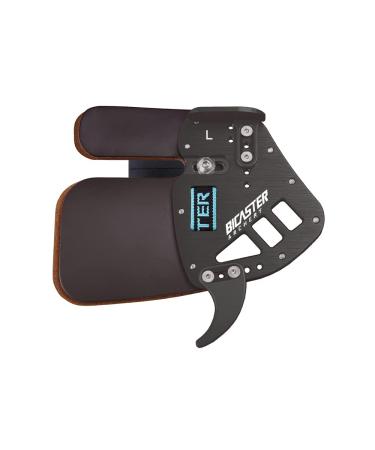 BICASTER ASA Finger Tabs Cowhide Face+Aluminum Plate for Olympic Recurve Small Right Handed