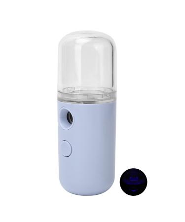 Mist Sprayer USB Rechargeable Facial Humidifier Fashion Facial Mist Sprayer Low Noise Operation Large and Fine Spray for Home or Outdoor Use (Light Purple)