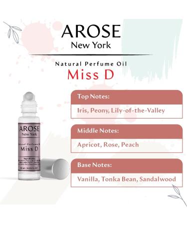 Miss D Perfume Oil Alcohol-free Vegan 10 ml Pocket Size Travel Size long-lasting Fragrance Inspired by Miss Di0r - LARGE BOTTLE NOT INCLUDED - Buy Online on GoSupps.com
