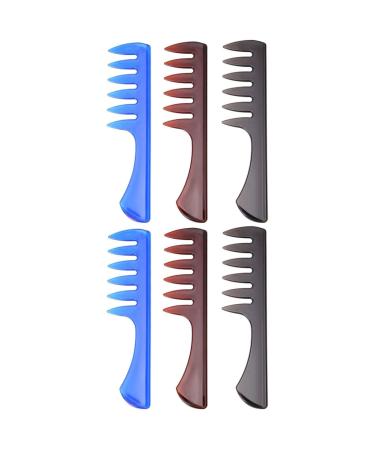 minkissy 6 Pcs Man Comb Fork Comb Hairdressing Accessories Hair Spary Comb Massage Comb Oil Hair Comb Mx2pcs As Shownx2pcs