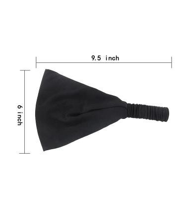 Carede Sweat Band Headbands for Women and Men - Non Slip Wide Headbands for Yoga, Running, Workout - Pack of 6 Black and Grey Fashion Hair Bands - Ideal for Thick Hair and Bike Helmets - Buy Online on GoSupps.com