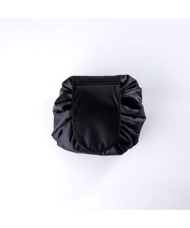 Lazy Makeup Toiletry Bag - Travel Cosmetic Bag with Large Capacity & Drawstring | Multifunctional Black Storage Solution - Buy Online on GoSupps.com