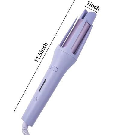Wand Curling Iron 1.25 Inch Curling Iorn Auto Shut Off Detangle and Scald-Free Hair Curler Wand Purple - Buy Online on GoSupps.com