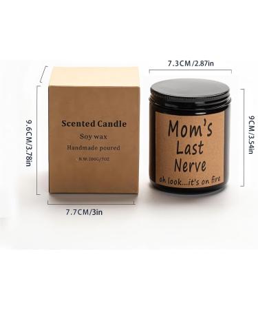Moms Last Nerve Candle - Funny Scented Candle Gifts for Mom | Perfect Mothers Day & Birthday Gift | Lavender Scented | International Shipping Available - Buy Online on GoSupps.com
