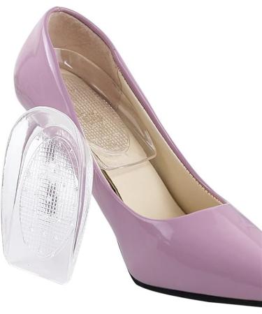 Cups Heel Cushion Pads - TPR Self-Adhesive Shock Absorption Heel Protectors for Women | Comfort & Pain Relief for Heel Spurs (Medium Clear - Buy Online on GoSupps.com