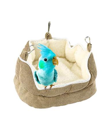 Super Soft Pet Hammock Hanging Bird Nest Cage Bed,Winter Warm Plush Parrot House Snuggle Hut Tent,Birdcage Bedding for Small Animal Budgie Parakeet Cockatiel Conure Cockatoo Lovebird Finch Canary